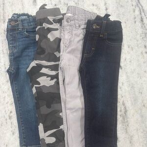 H&M Kids Jeans and Camo Pants Set - Blue, Gray, Black